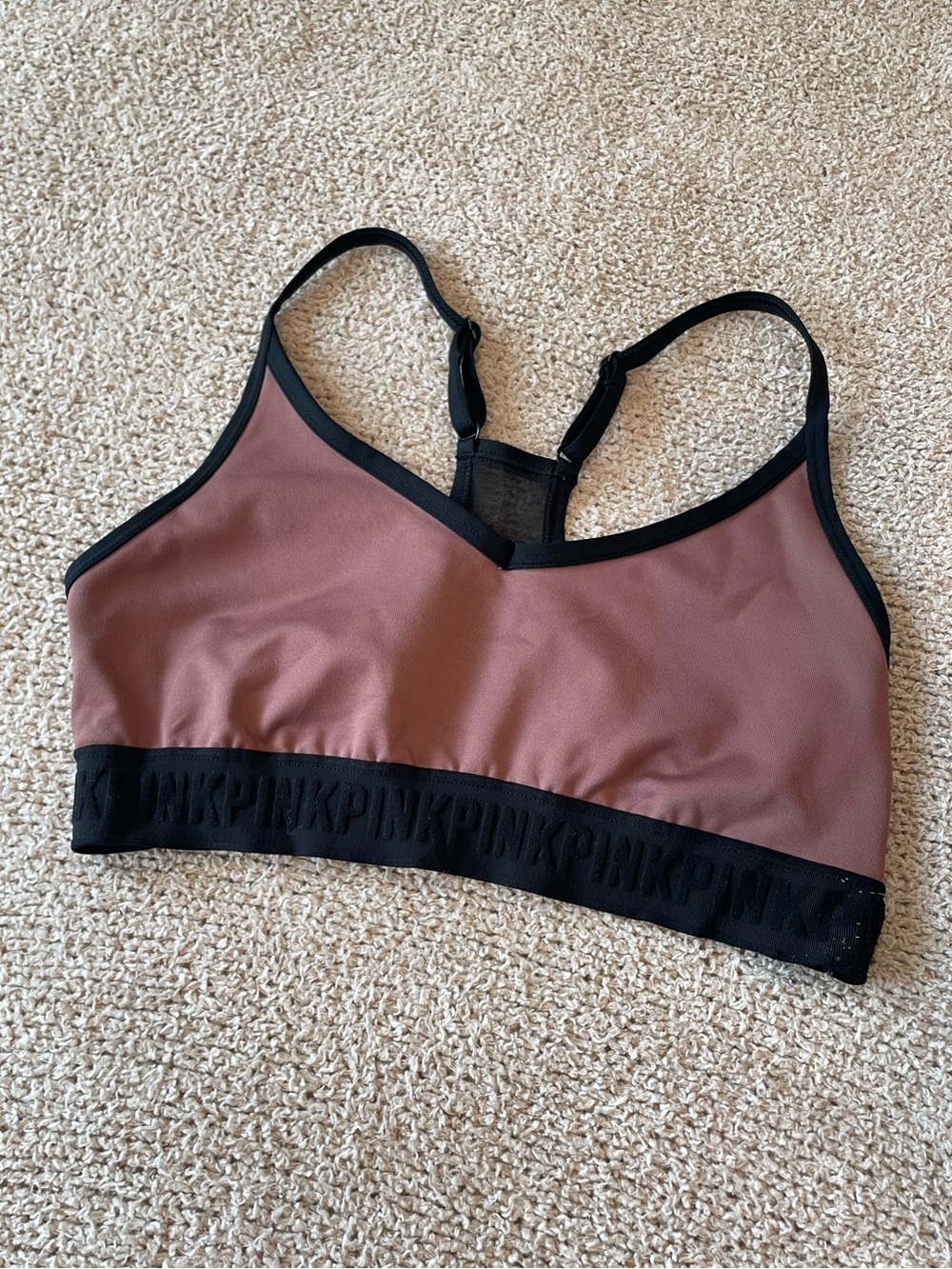 PINK Victoria's Secret Ultimate Mauve Sports Bra - size m